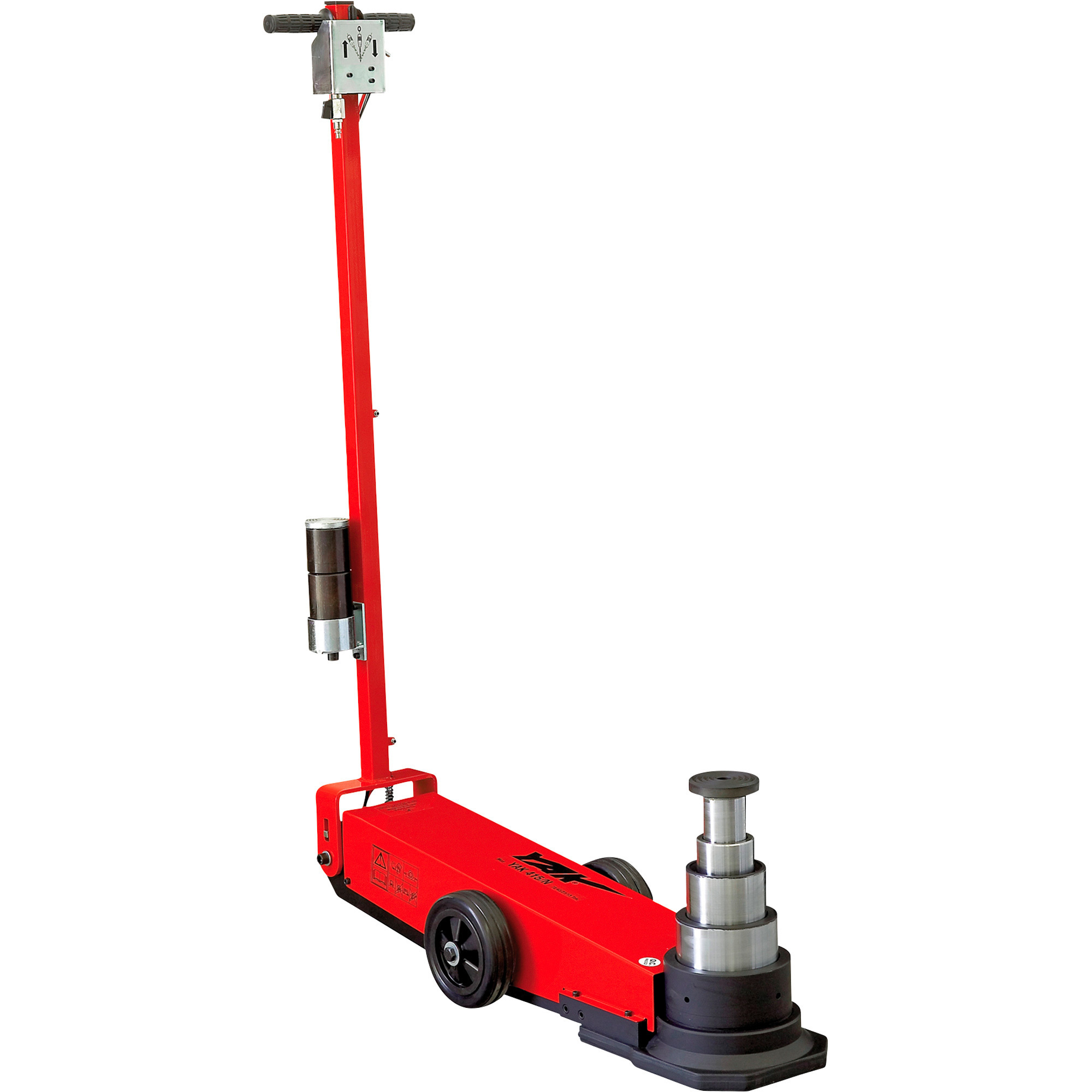 ESCO 88/55/28/17-Ton 4-Stage Air/Hydraulic Service Floor Jack, Model# 92010